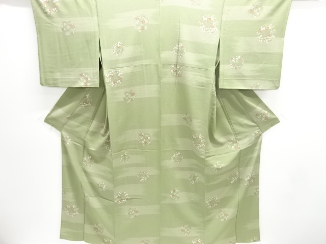 花丸文様単衣小紋着物